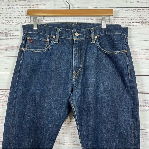 Polo Ralph Lauren Dark Wash Slim Fit Straight Leg Jeans - Picture 2 of 16